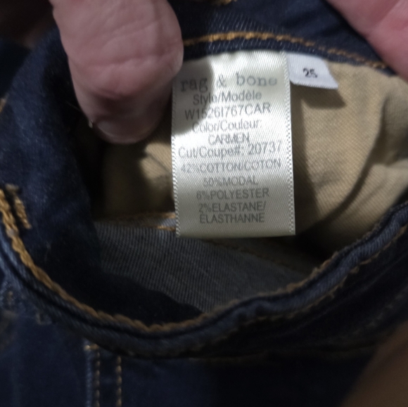 Rag & Bone Cate Mid-rise Ankle Skinny Size 25 - Picture 5 of 8